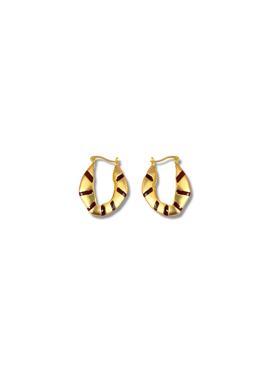 Golden Eclipse Hoops