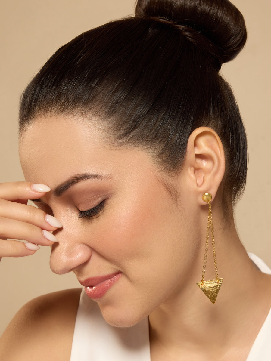 Triangle Drop Earrings