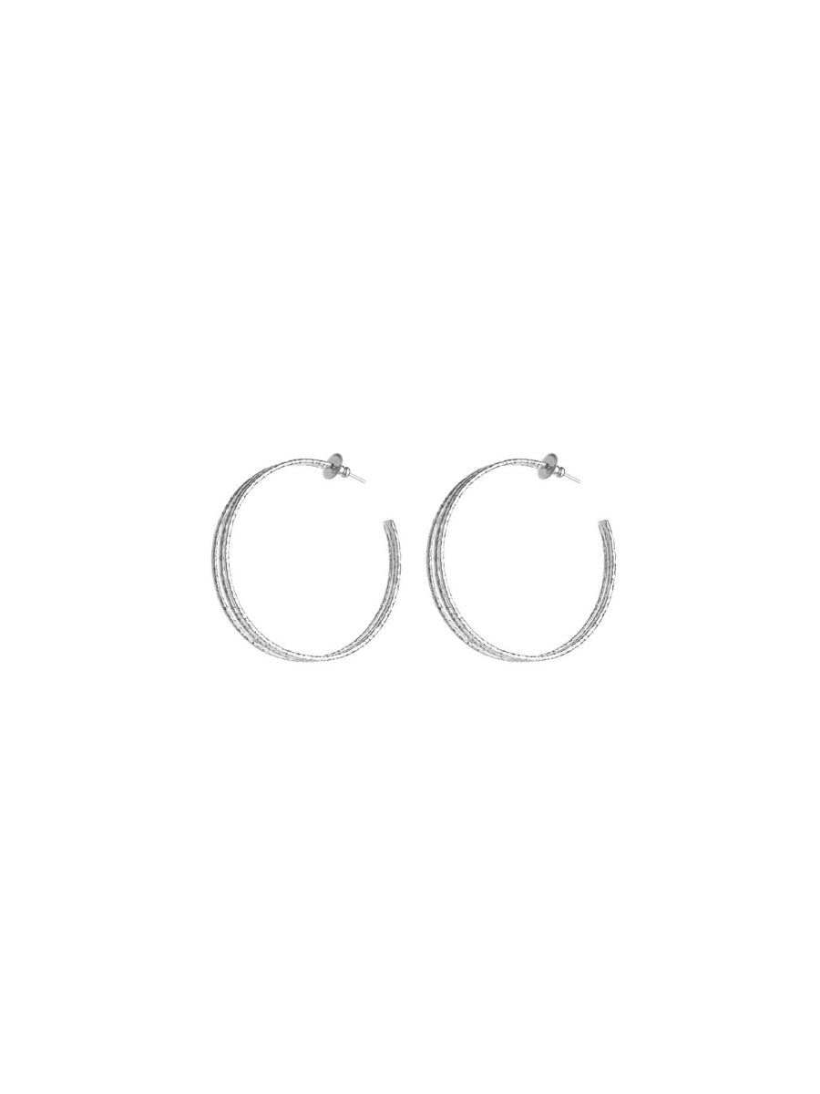 3D Hoops - Silver