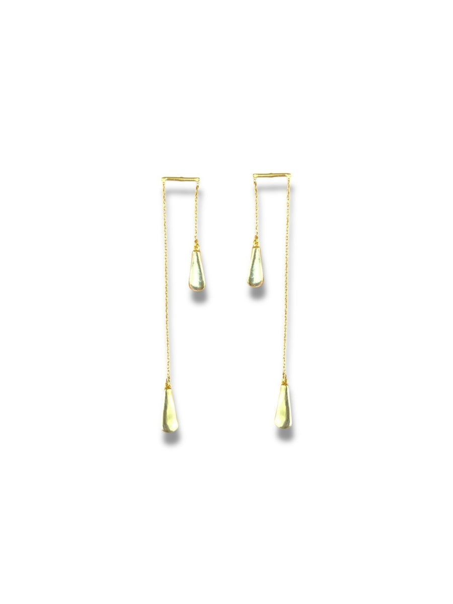 Golden Raindrop Earrings