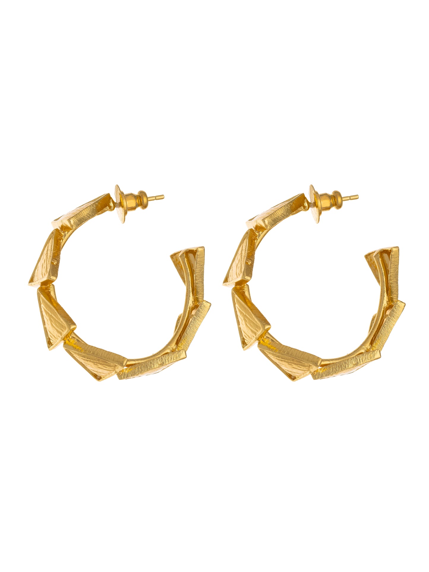 Triangle Hoops-Gold