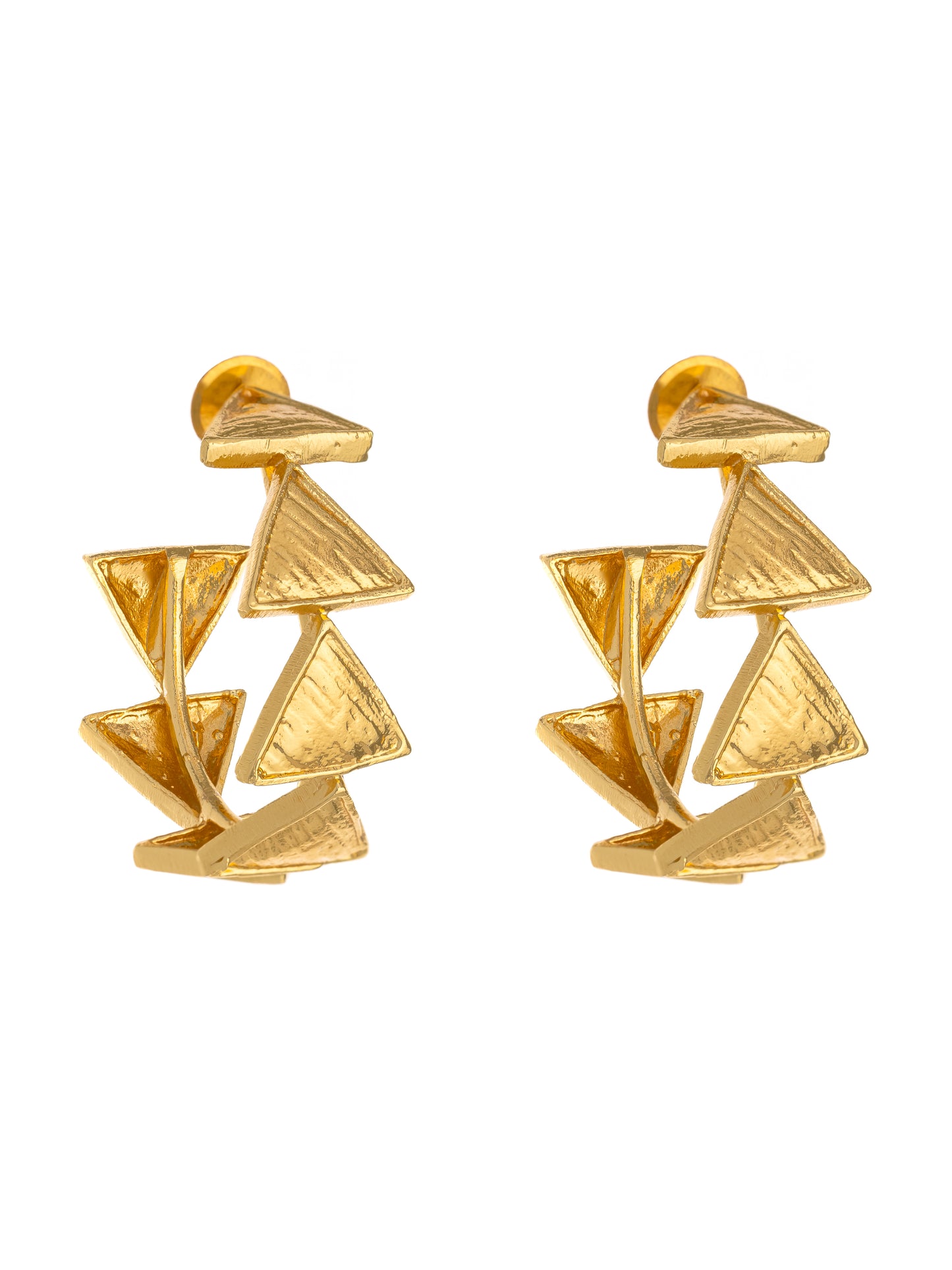 Triangle Hoops-Gold