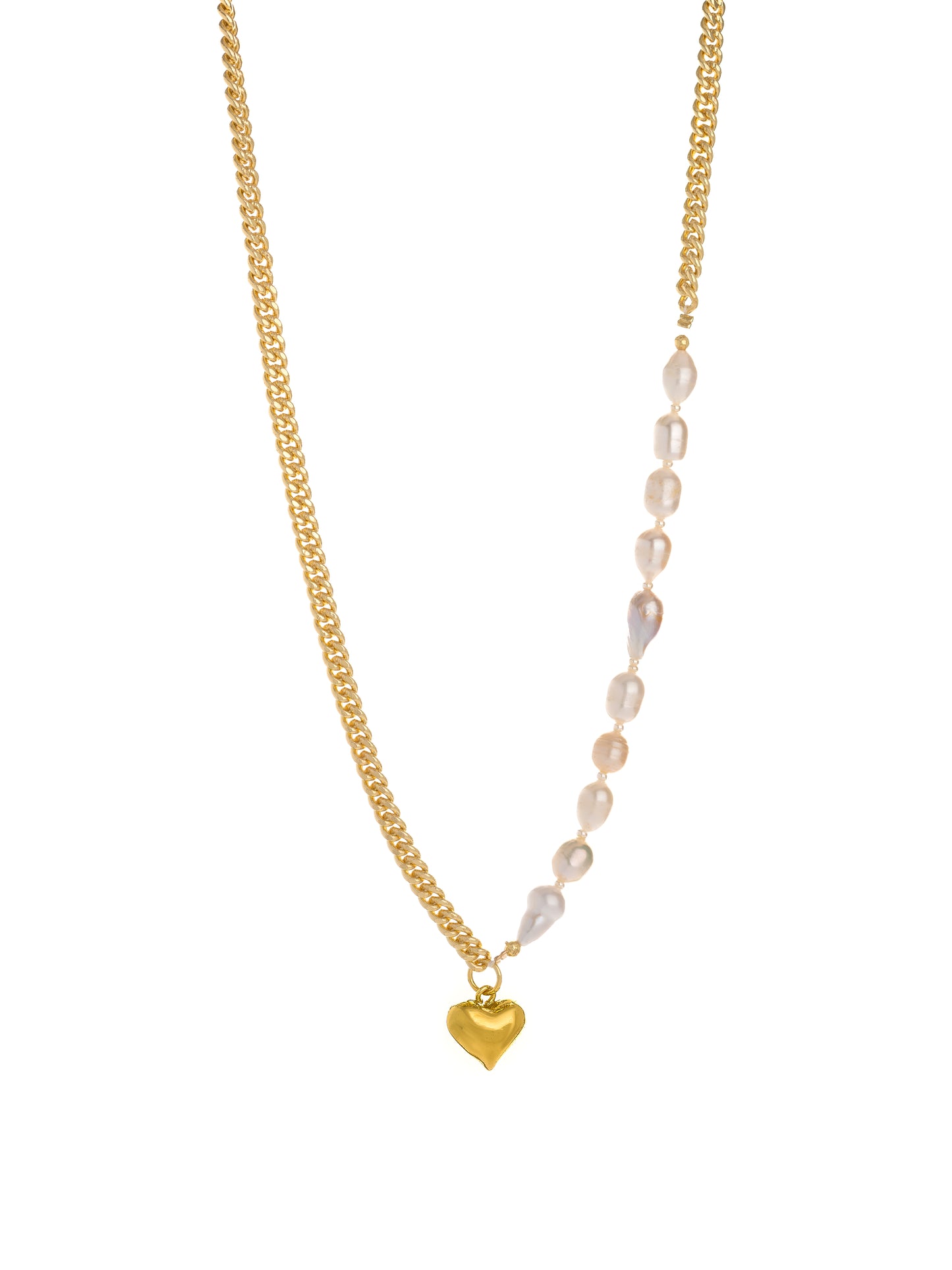 Amora Pearl Heart Necklace