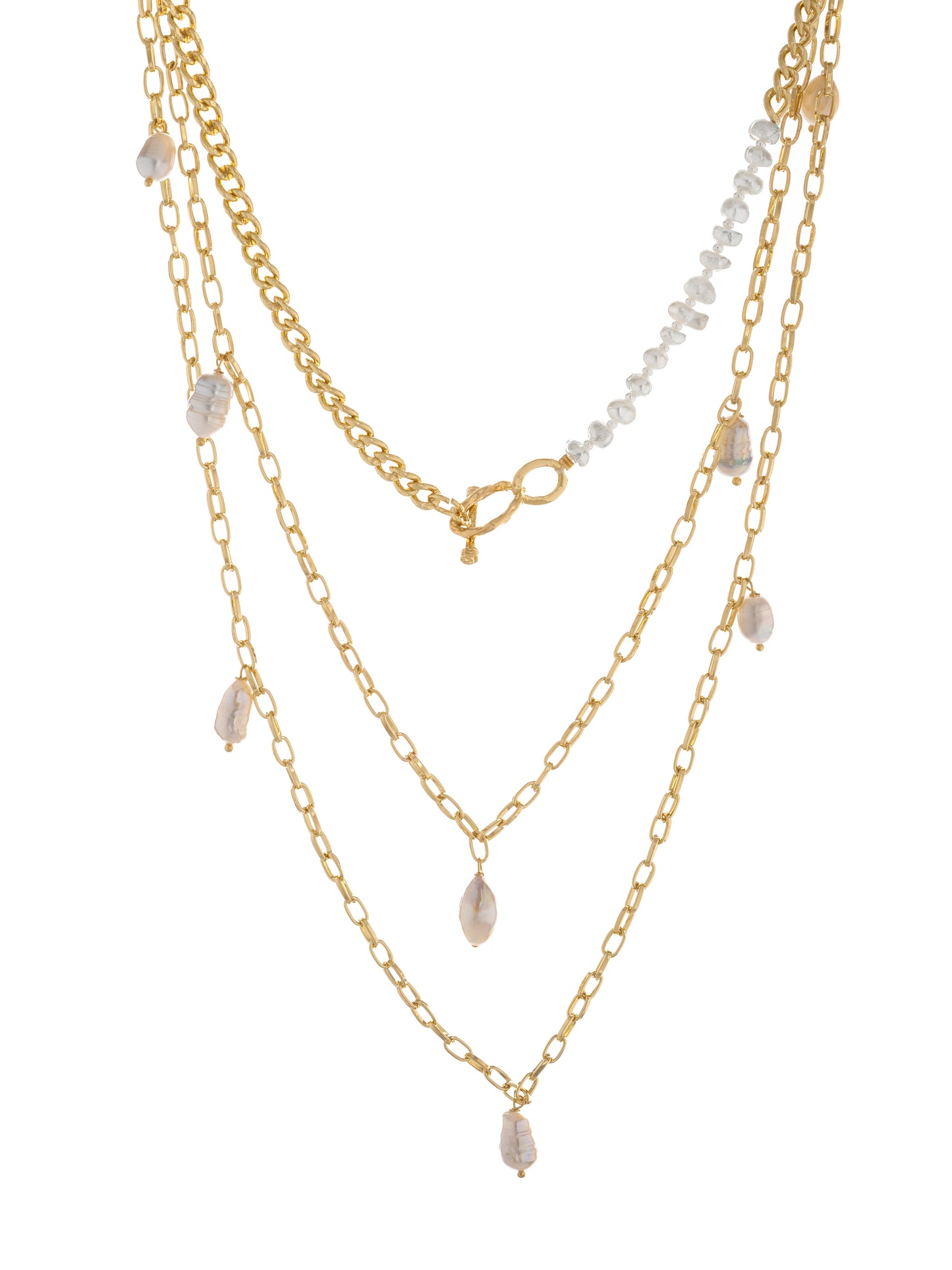 Elysian Baroque Pearl Set Necklace