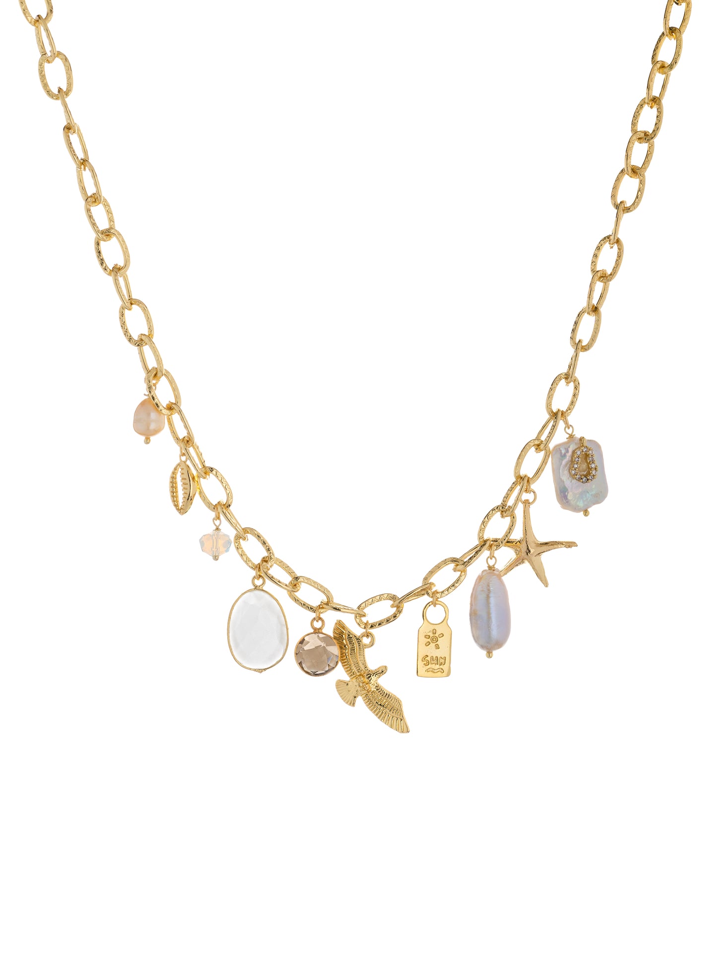 Lustre Charm Baroque Necklace