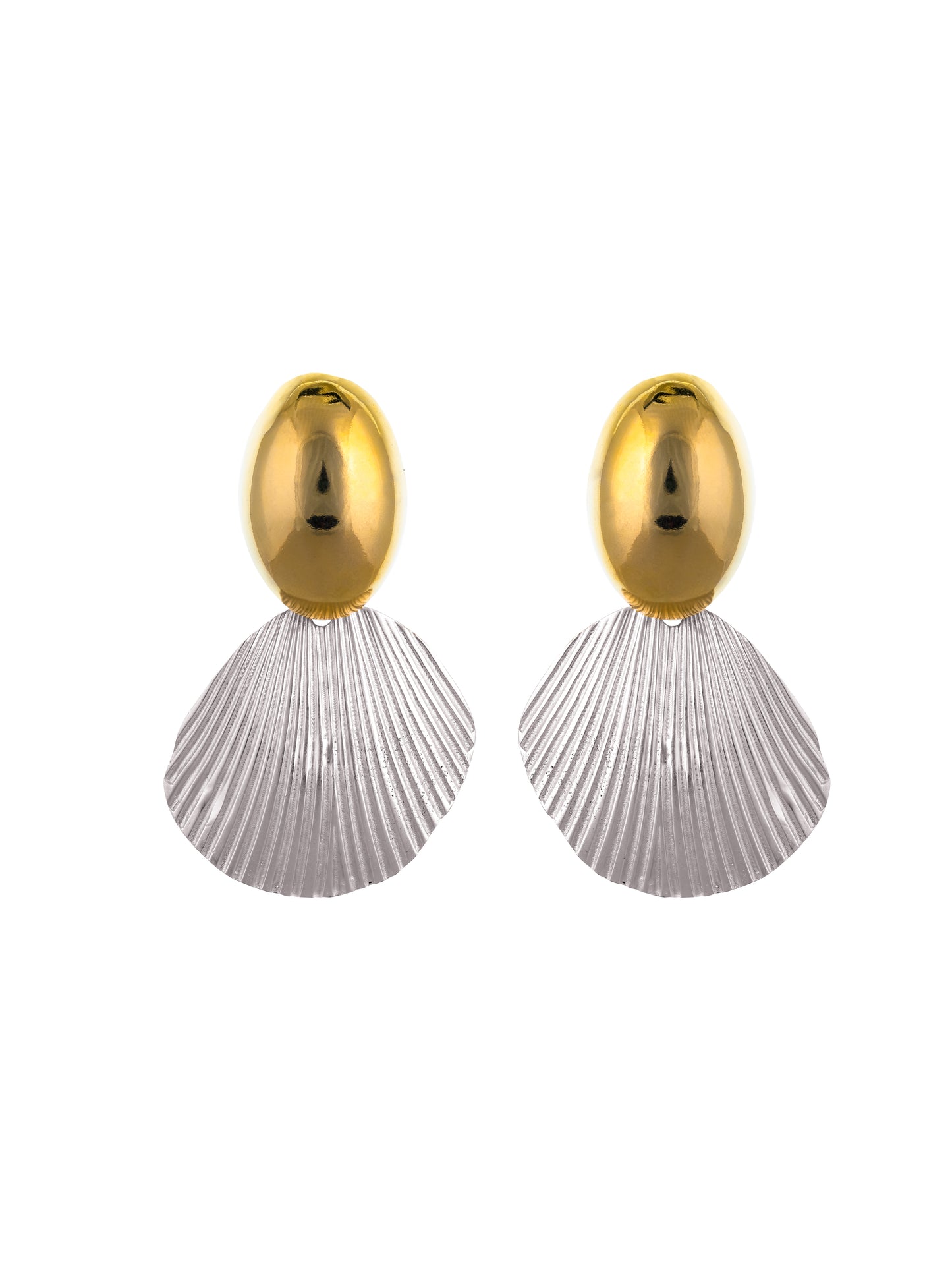 Beach Dual Tone Earrings