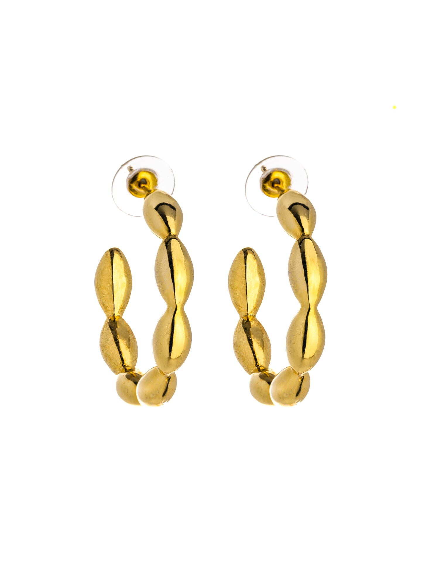 Golden Bubble Hoops