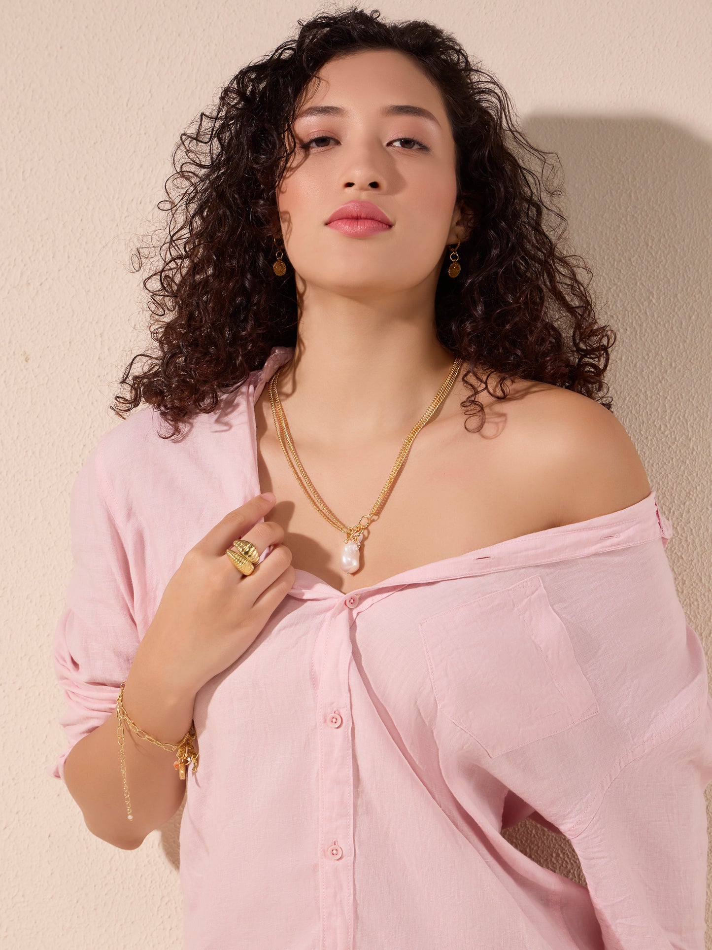 Celeste Baroque Charm Necklace