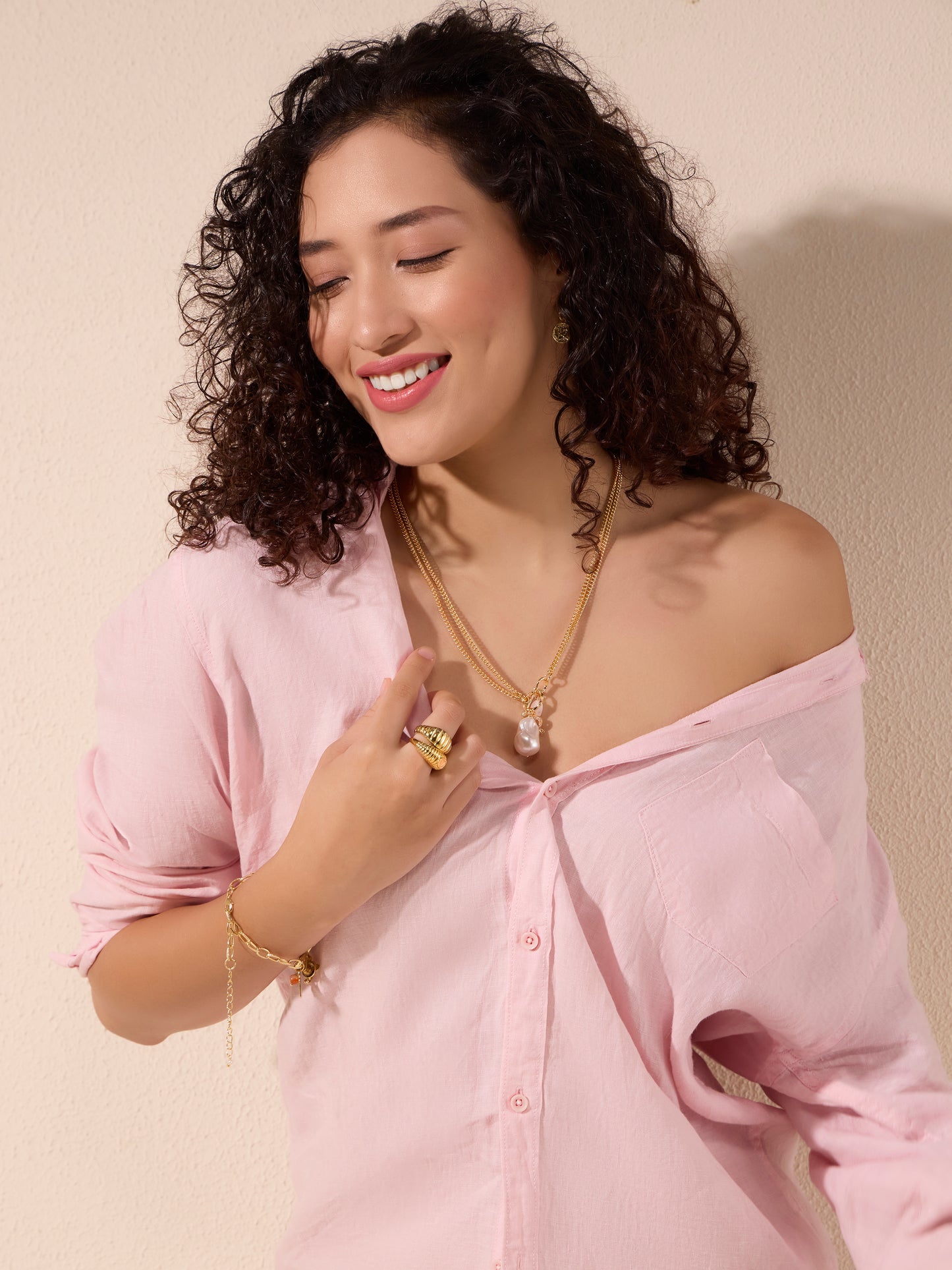 Celeste Baroque Charm Necklace
