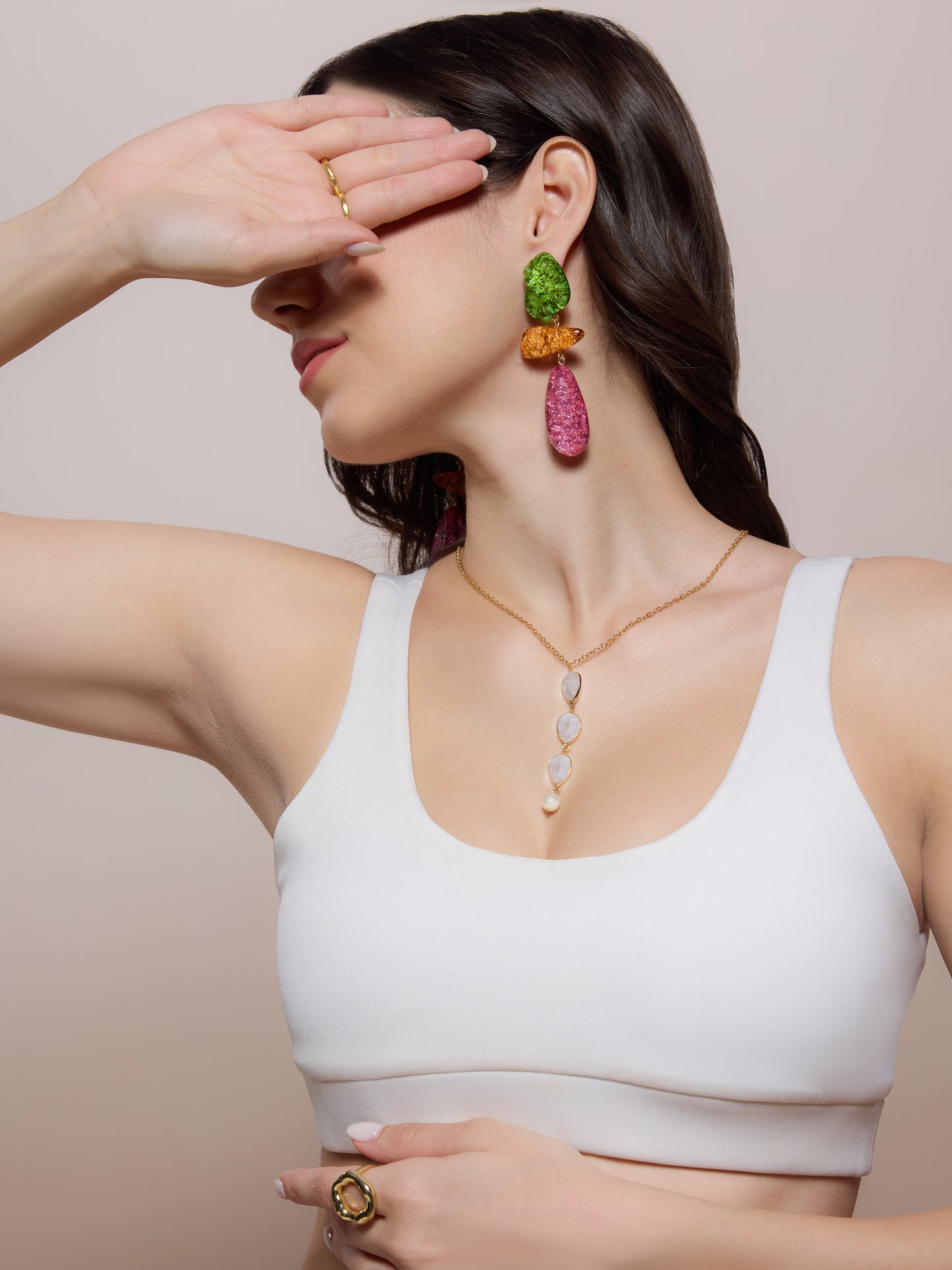 Colour Popping Resin Earrings