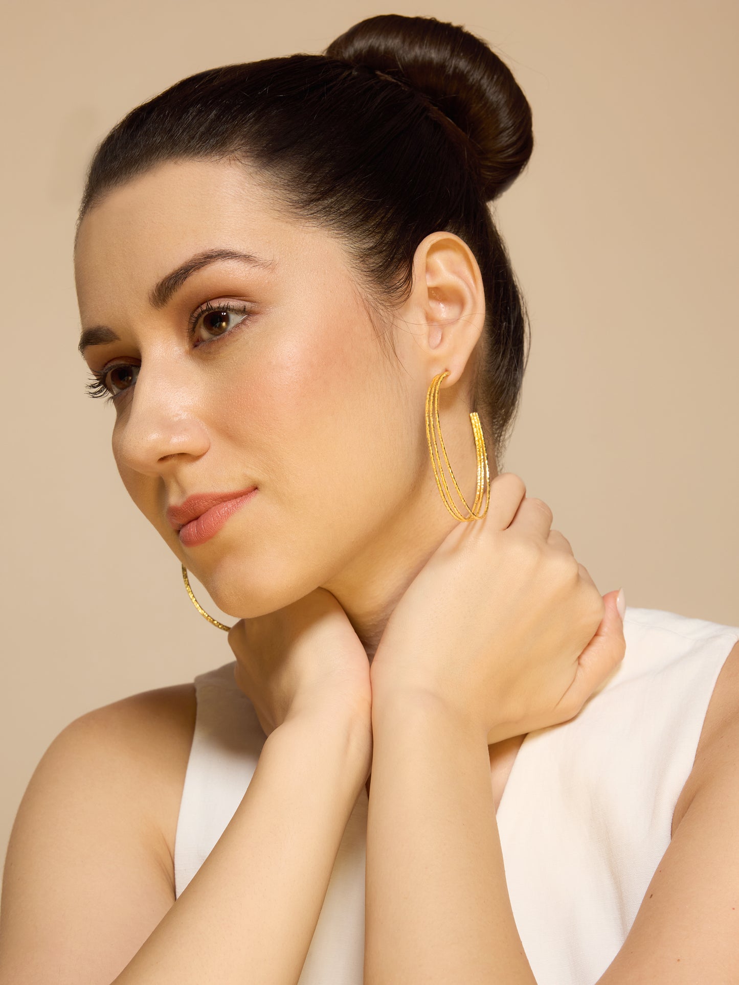 3D Hoops-Gold