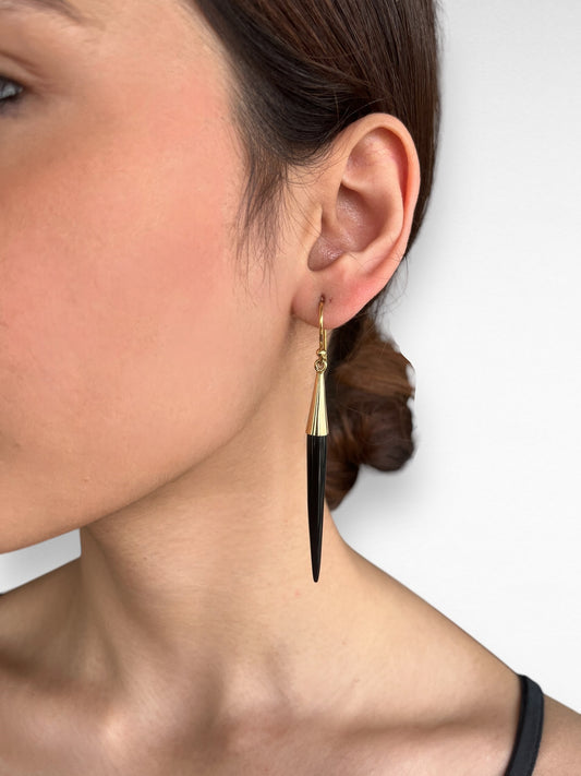 Onyx Spear Earrings