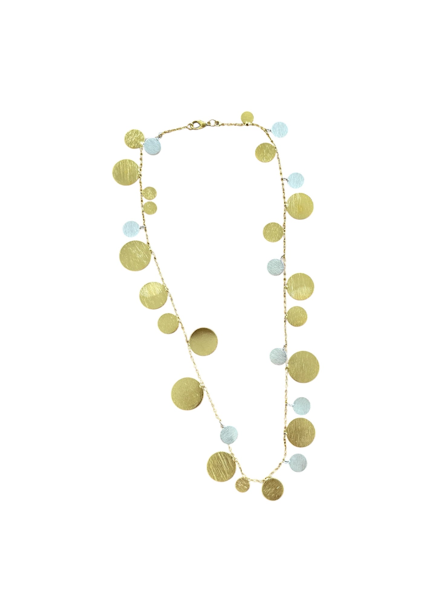 Dual Tone Coin Necklace