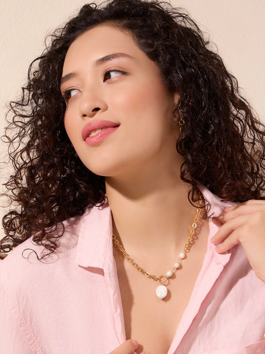 Ophelia Drop Pearl Necklace