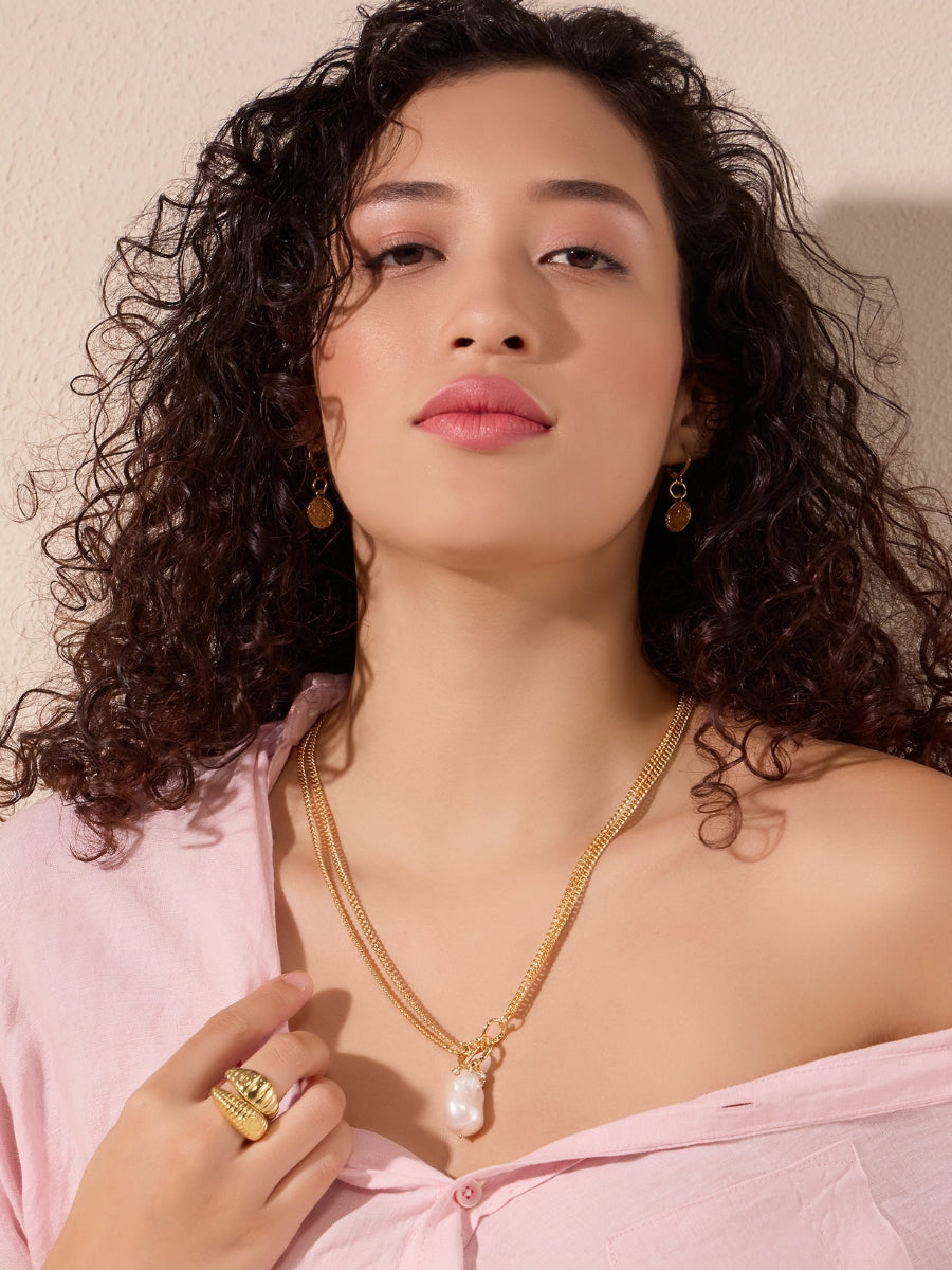 Celeste Baroque Charm Necklace