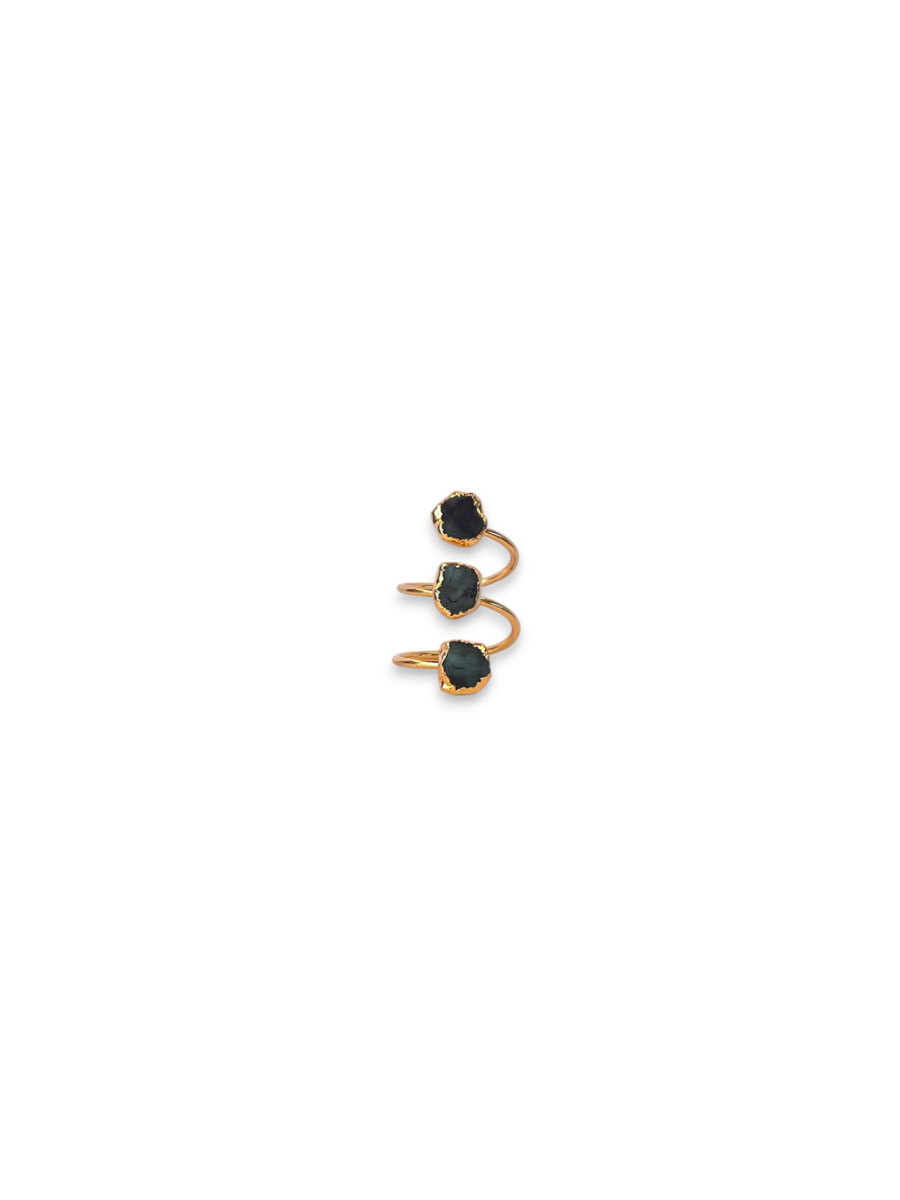 Emerald Layered Ring