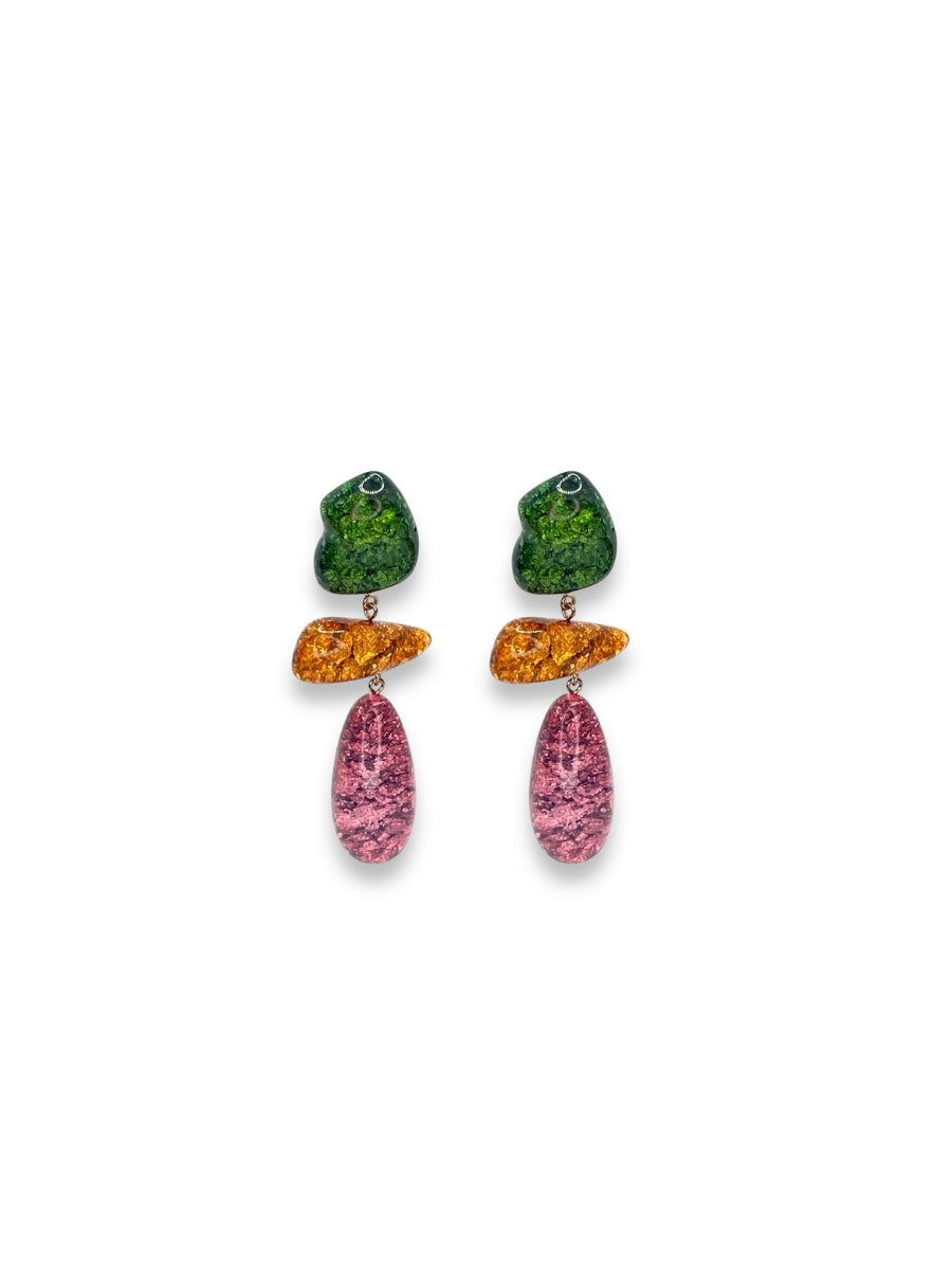Colour Popping Resin Earrings