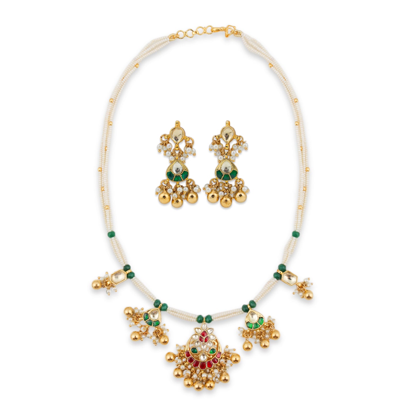 Jade Necklace & Earring Set