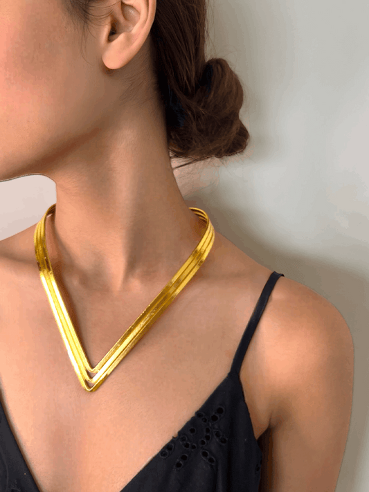 Statement Collar Neck Piece- Gold 