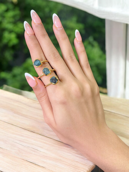 Emerald Layered Ring