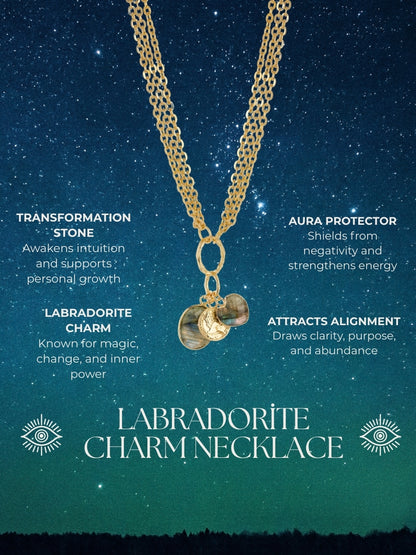 Labradorite Charm Necklace