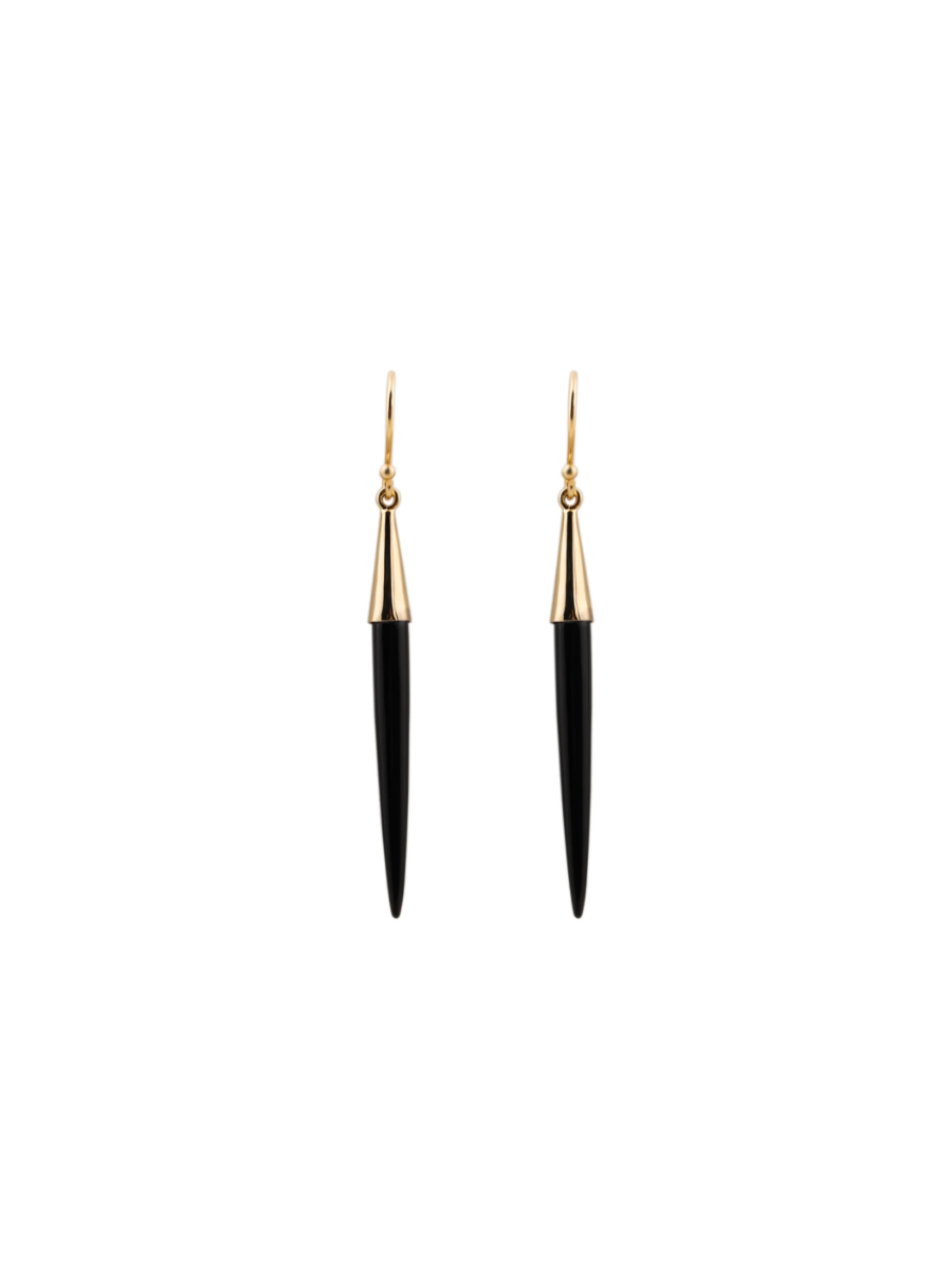 Onyx Spear Earrings