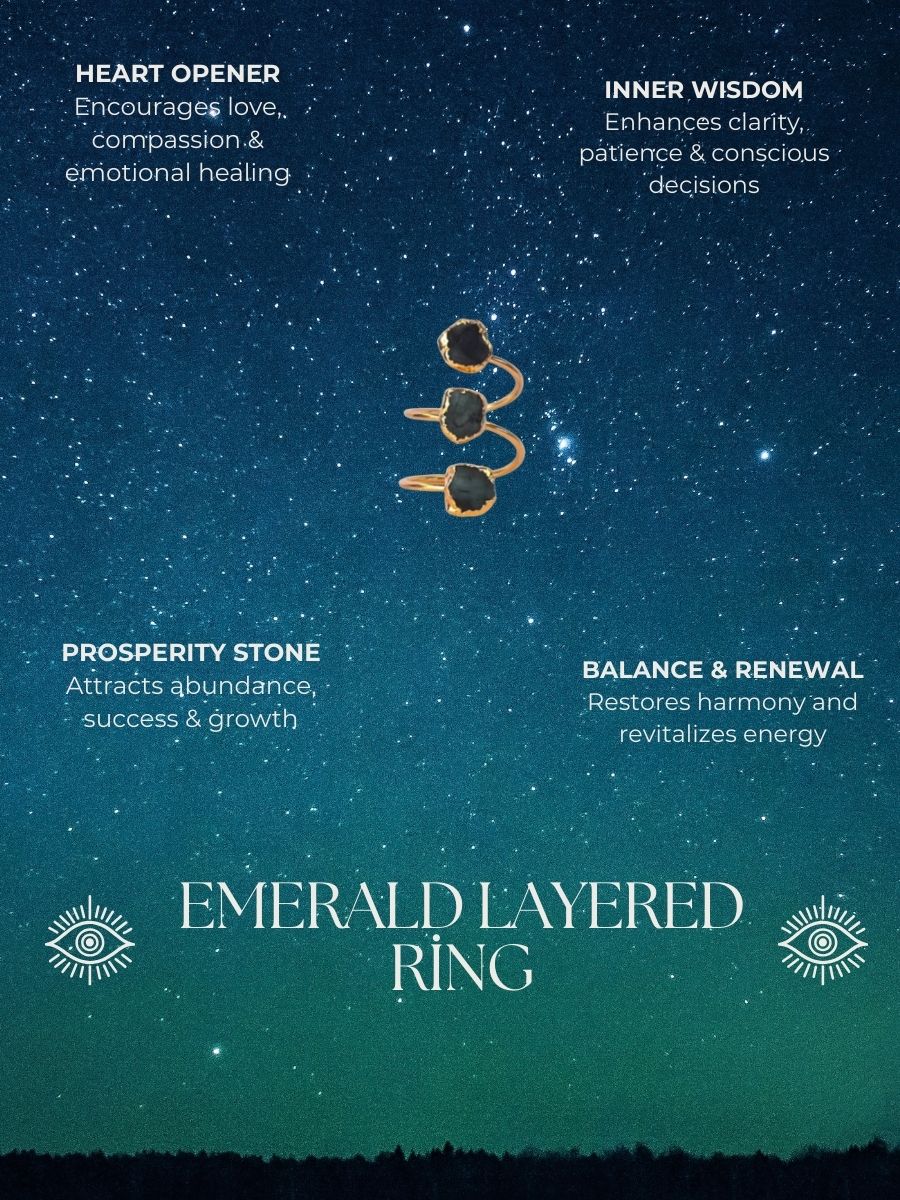 Emerald Layered Ring