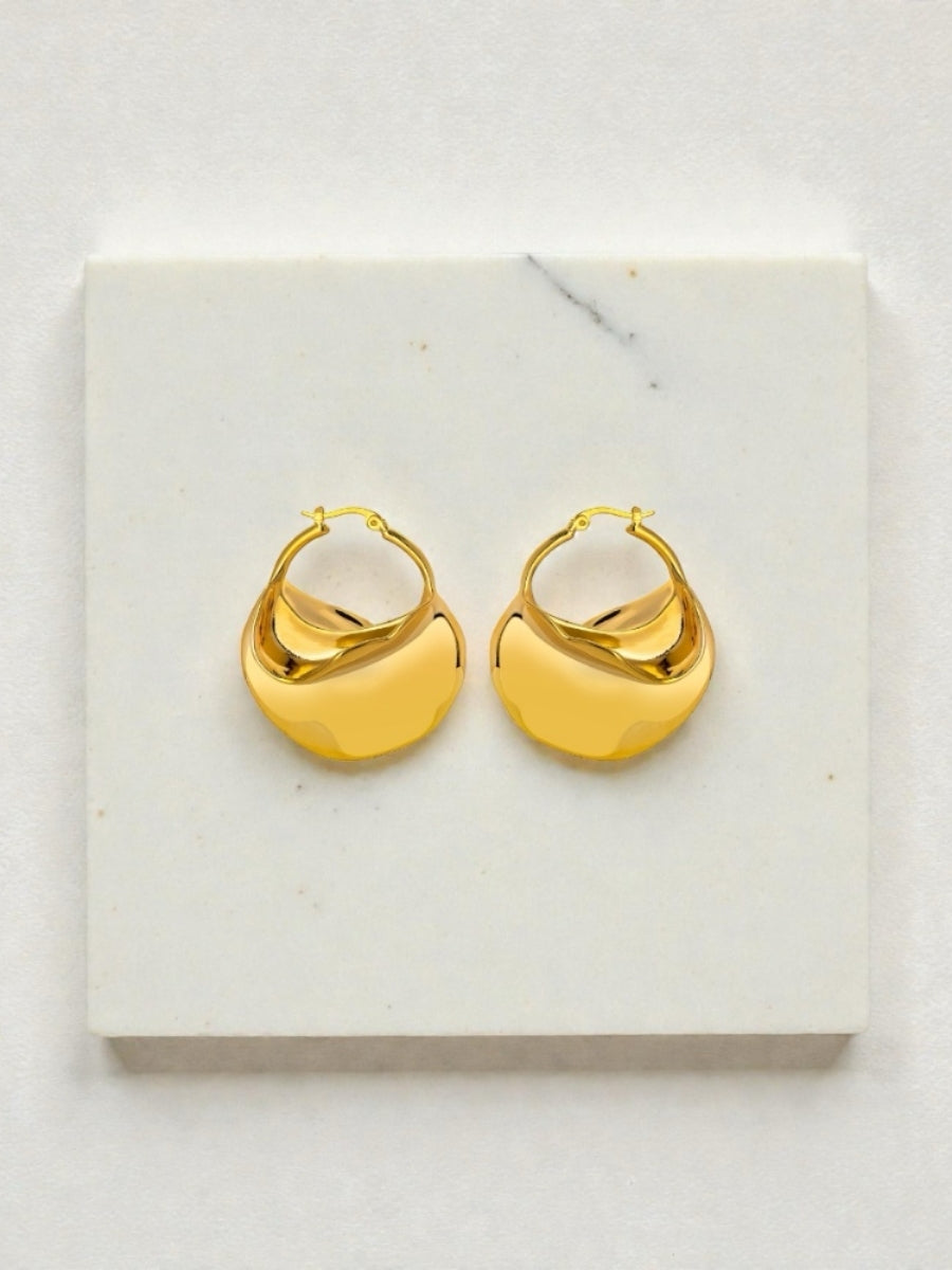 Golden Chunky Hoops 