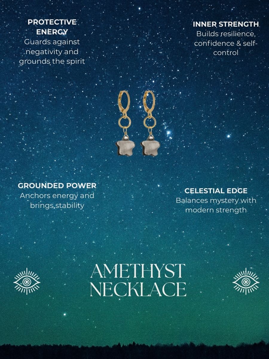 Onyx Star Drop Earrings