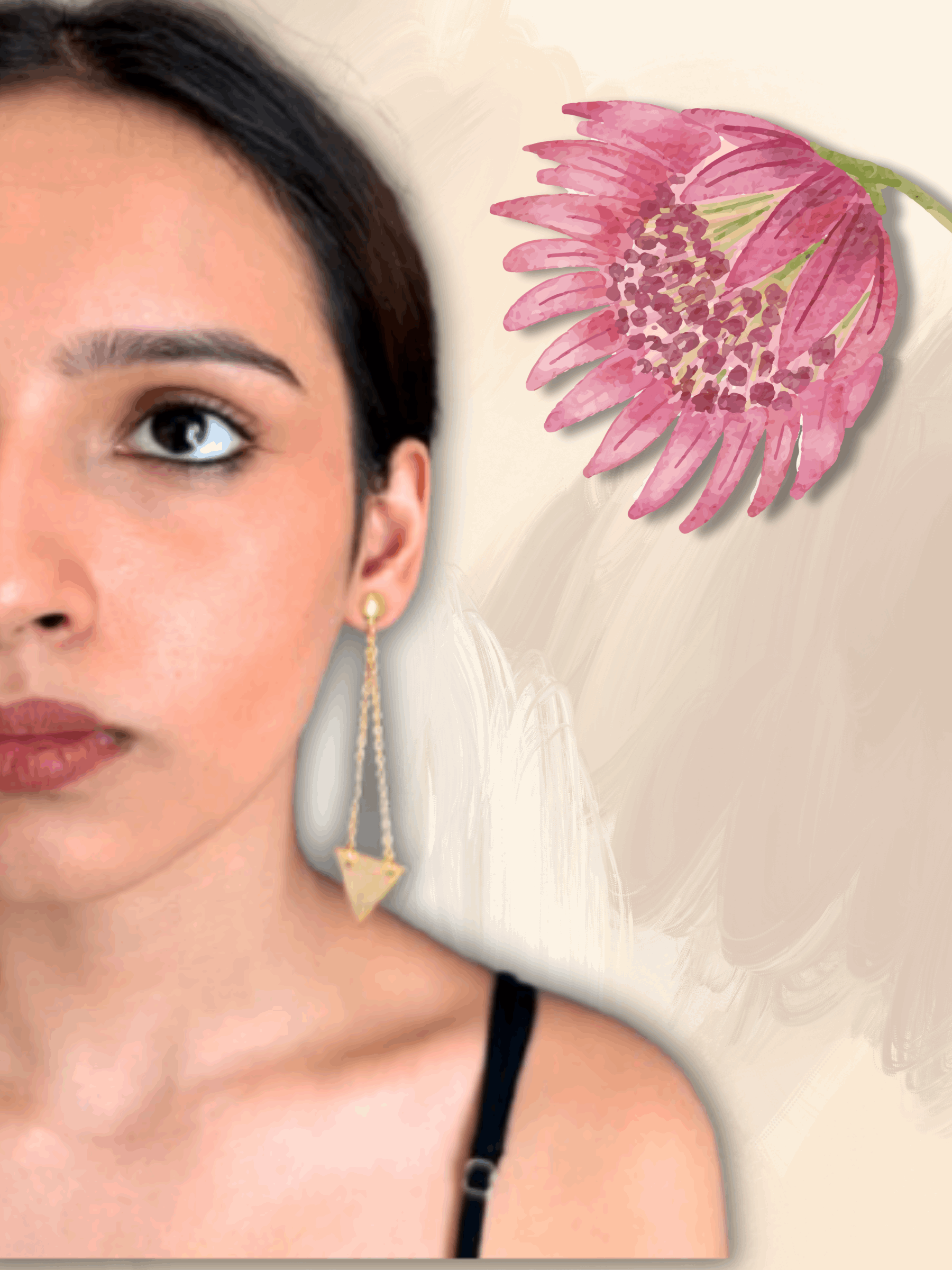 Triangle Drop Earrings