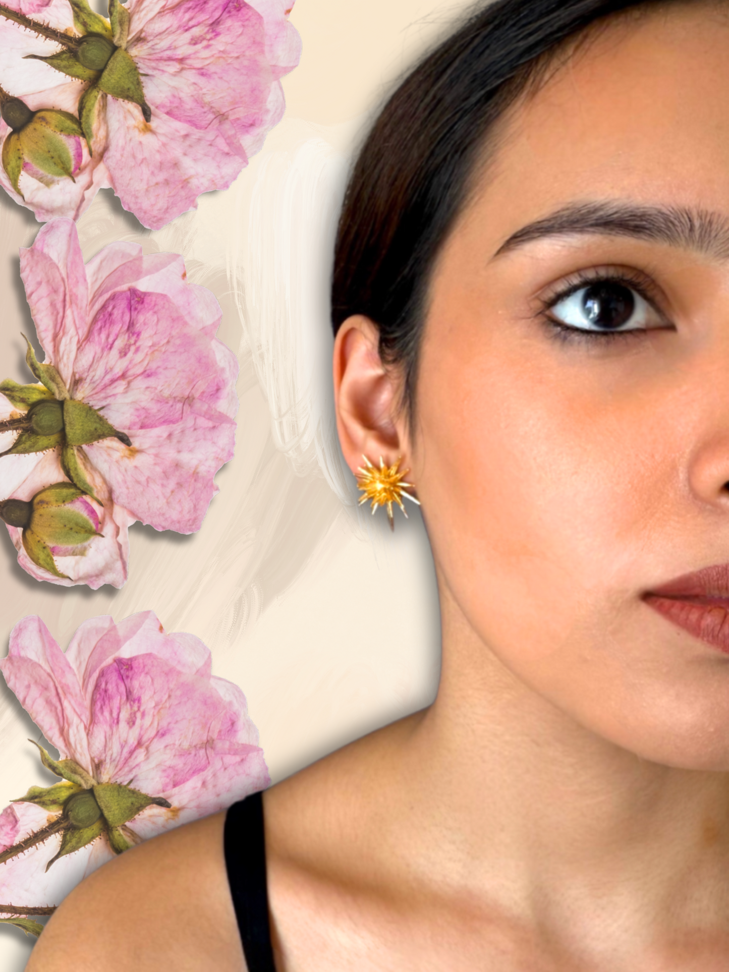 Golden Spike Earrings
