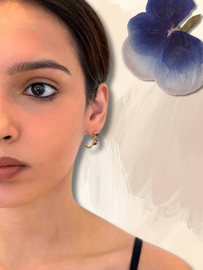 Amethyst Eclipse Earrings