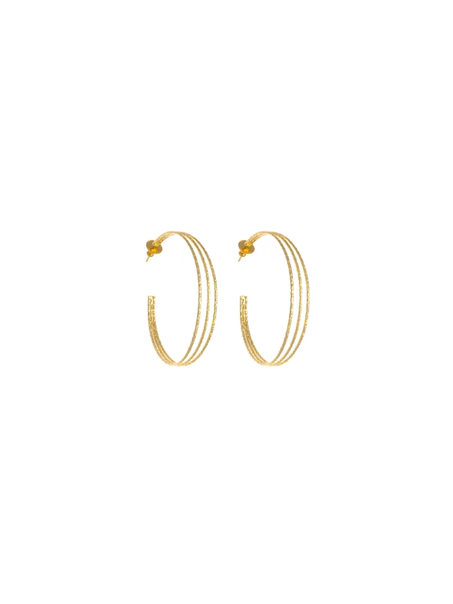 3D Hoops- Gold