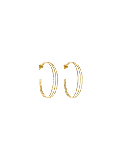 3D Hoops- Gold