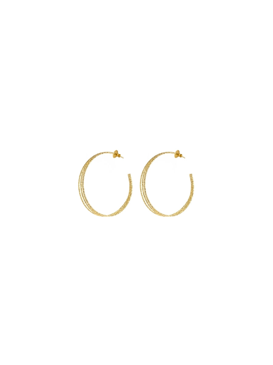 3D Hoops- Gold