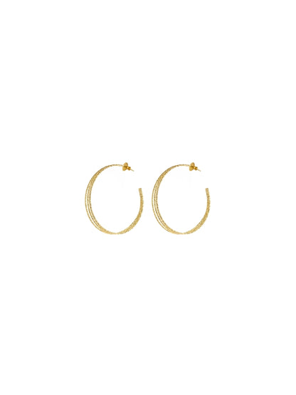 3D Hoops- Gold