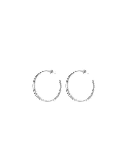 3D Hoops - Silver