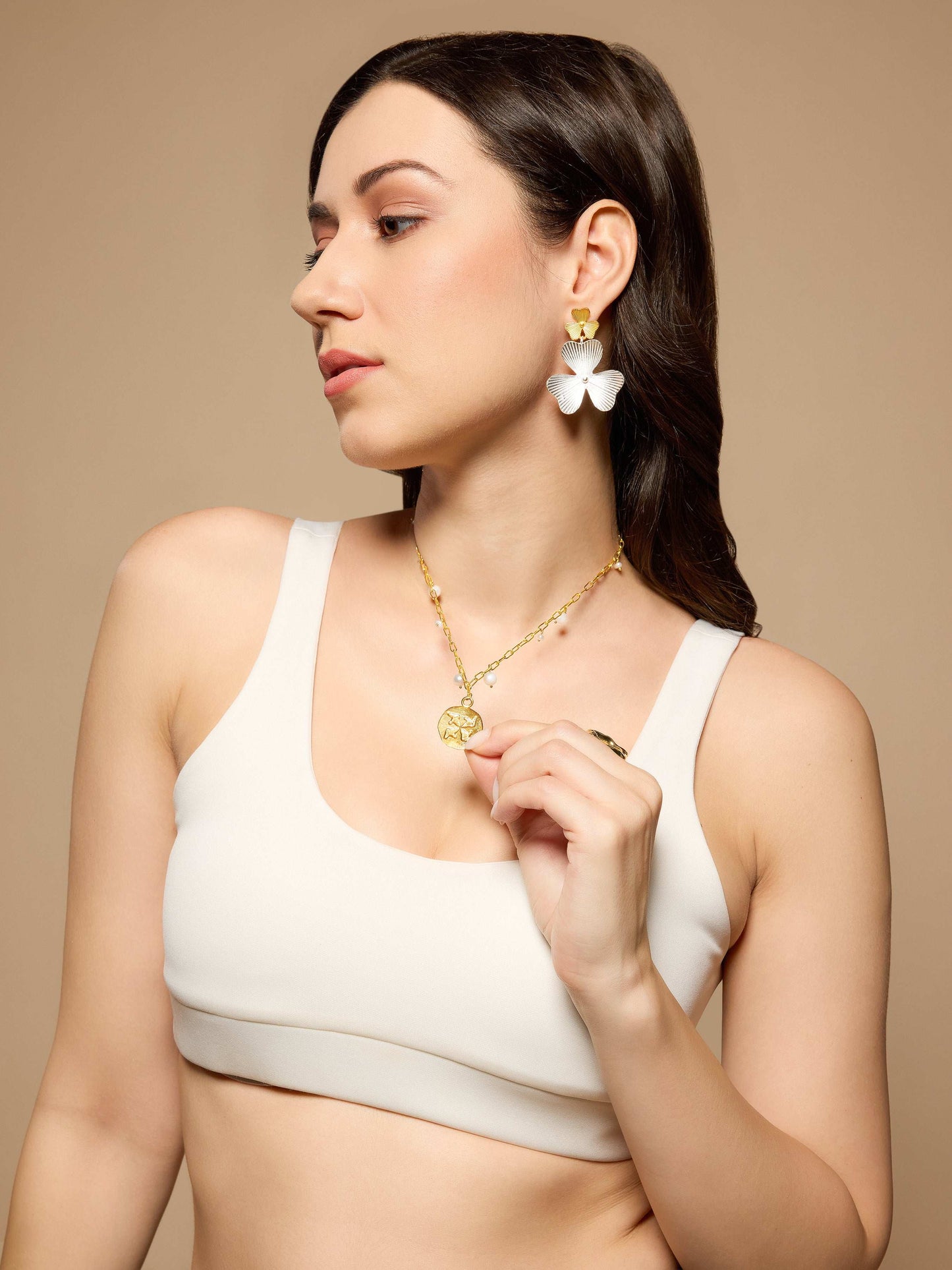 Pearl Charm Necklace 