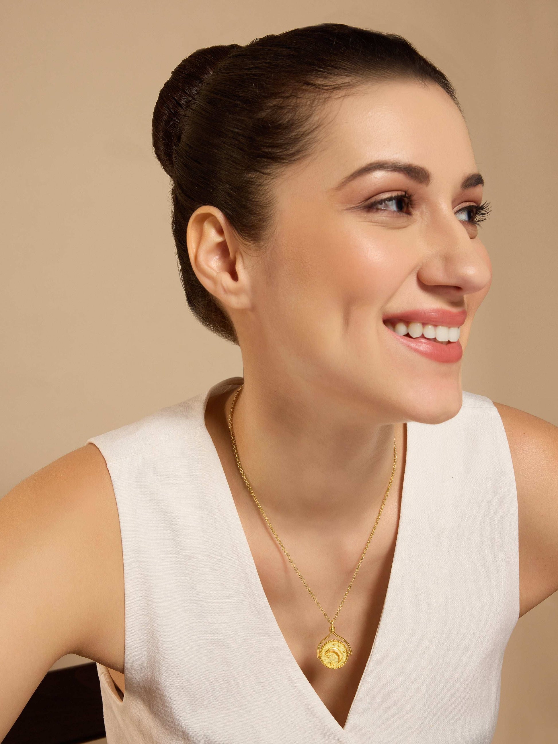 Sun & Moon Flip Necklace 