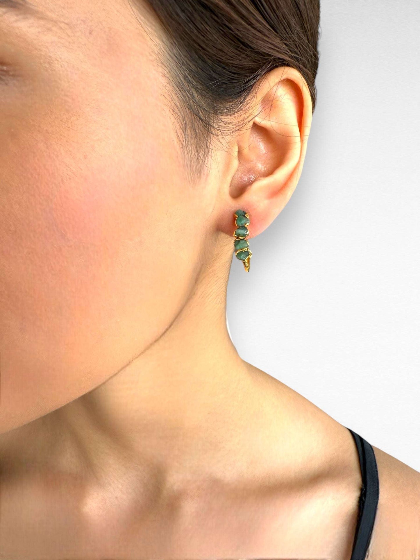 Emerald Eclipse Earrings 