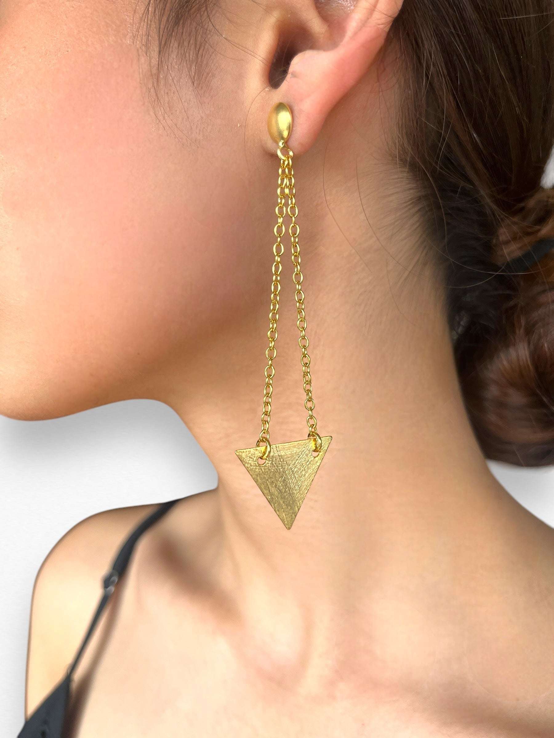 Triangle Drop Earrings