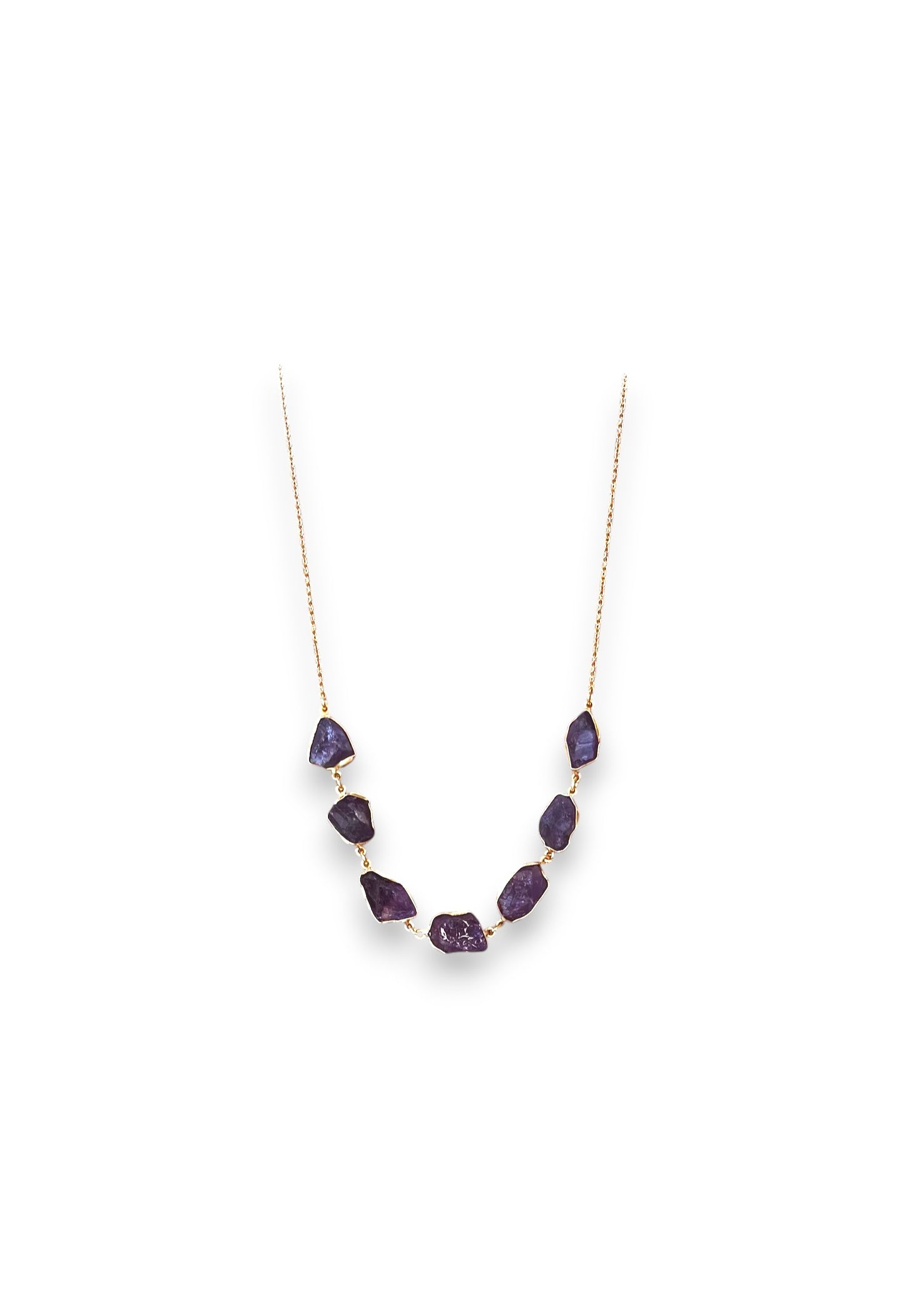 Seven Stone Violet Necklace