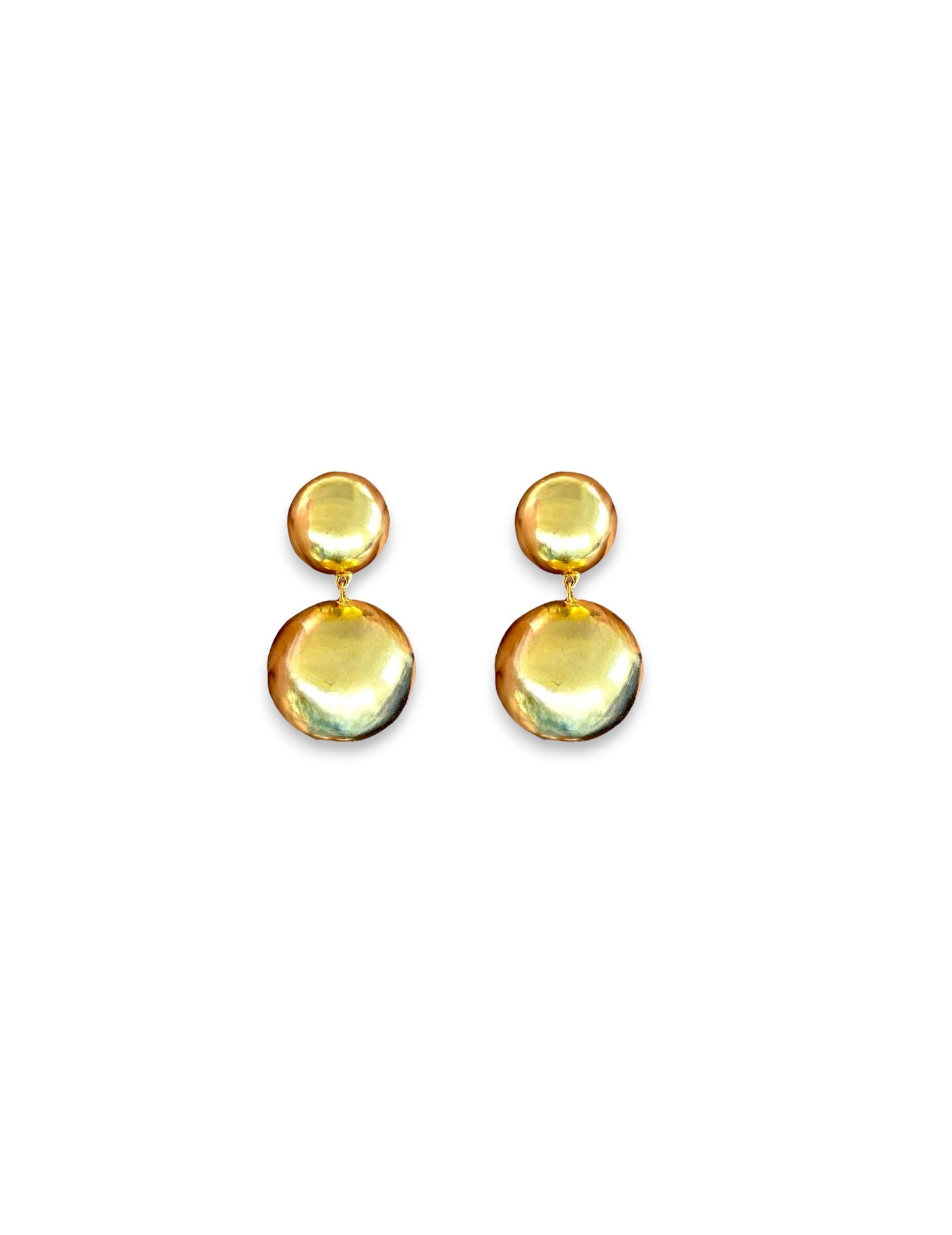 Golden Sphere Earrings
