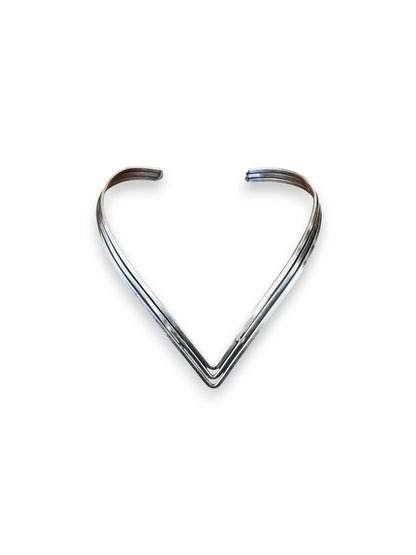 Statement Collar Neck Piece- Silver