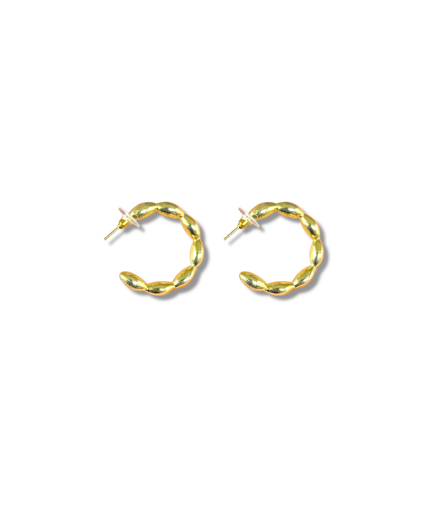 Golden Bubble Hoops