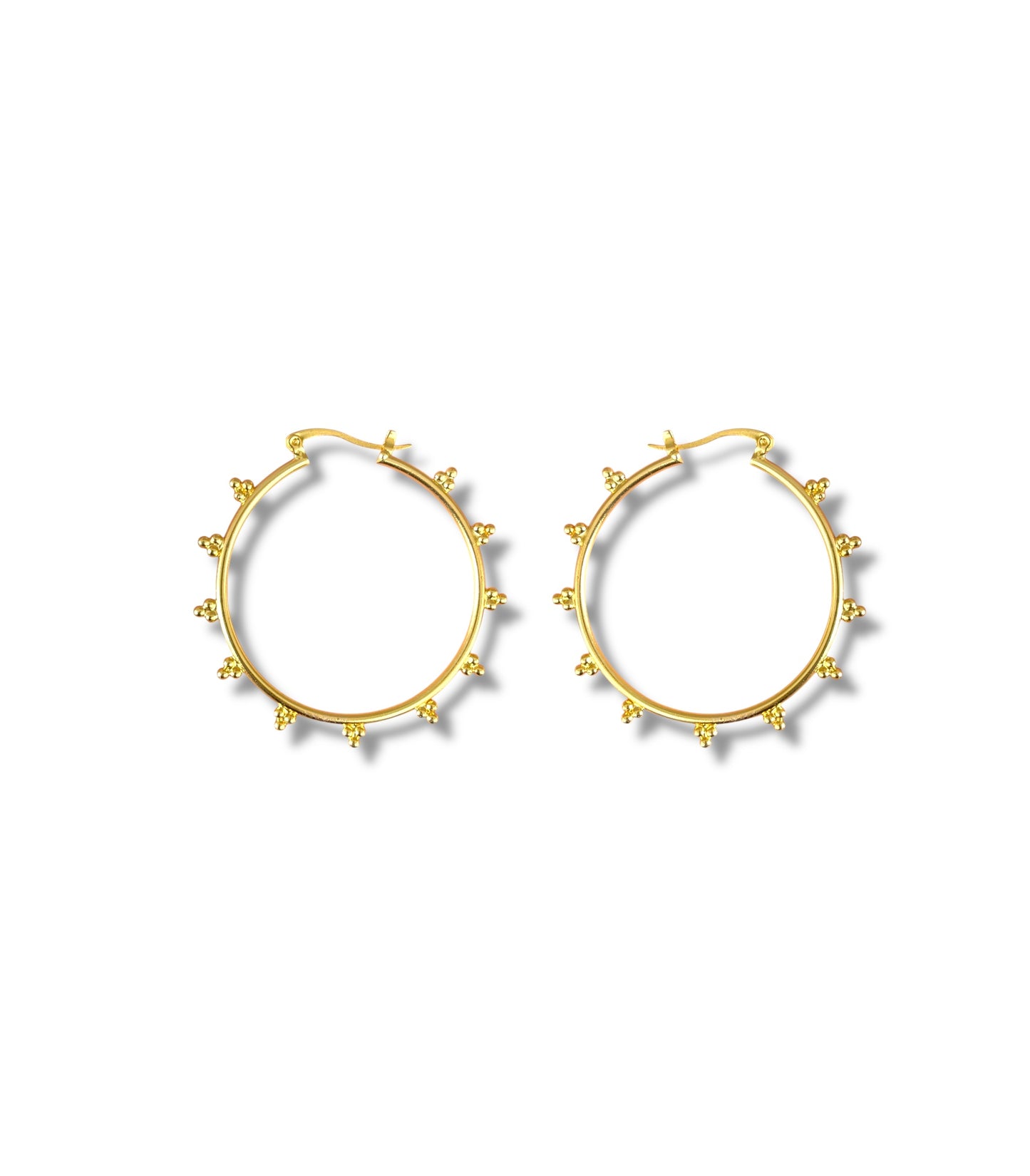 Golden Hoop Earrings