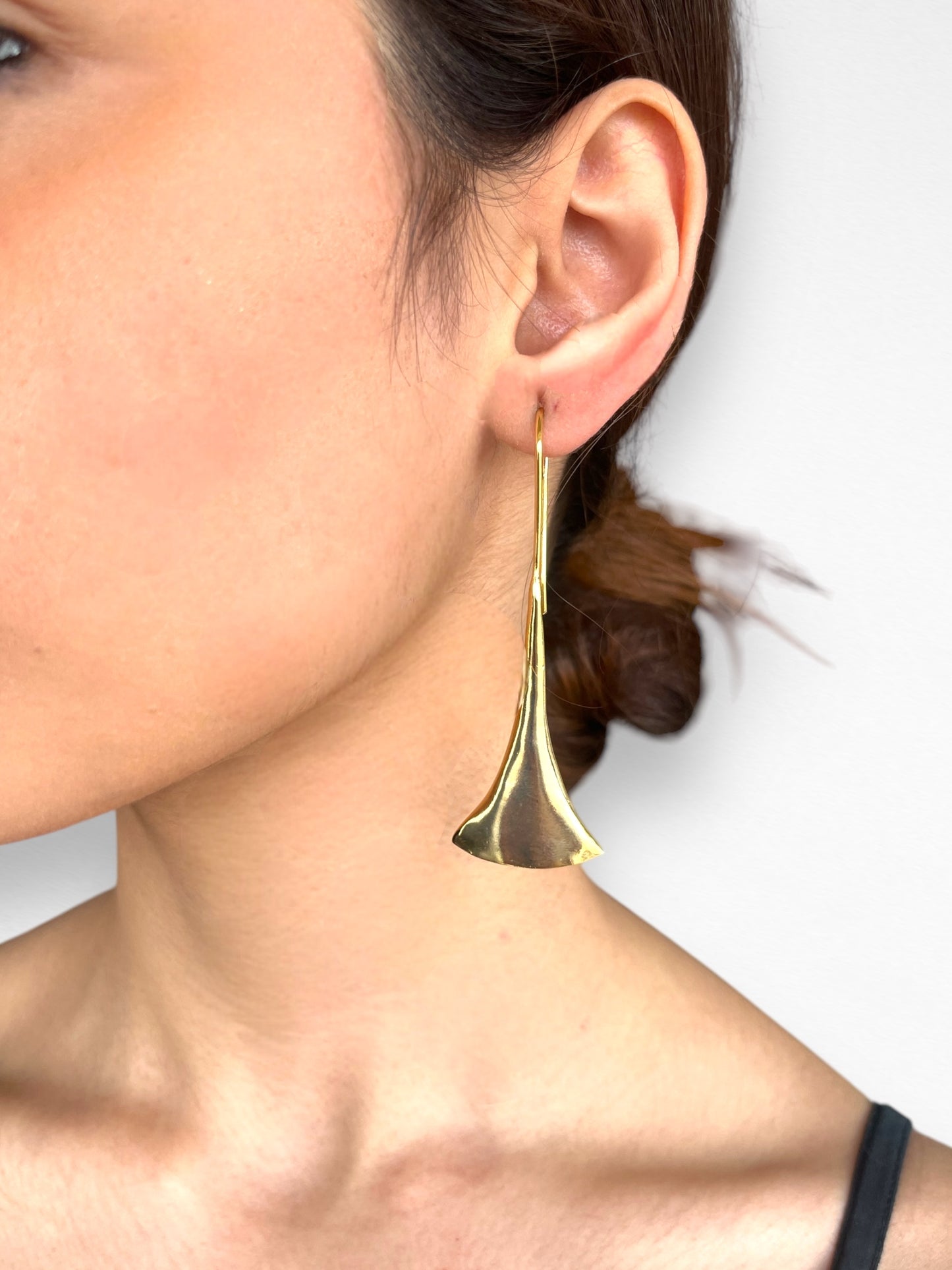 Trumpet Drop Earring