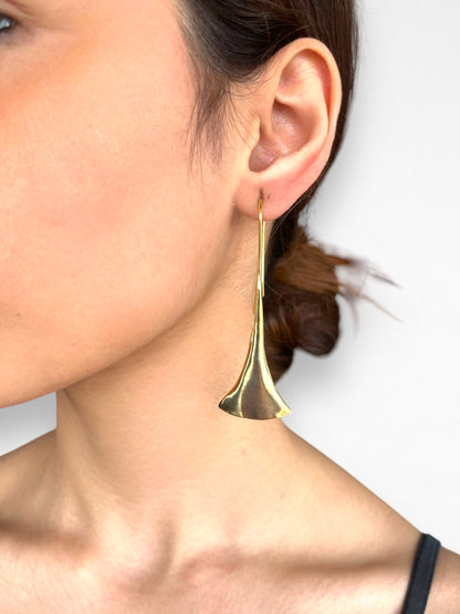 Trumpet Drop Earring