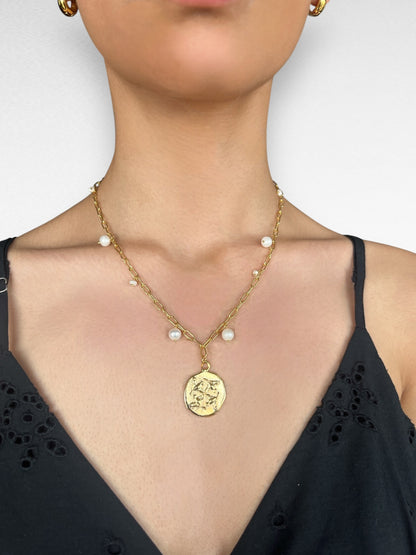 Pearl Charm Necklace