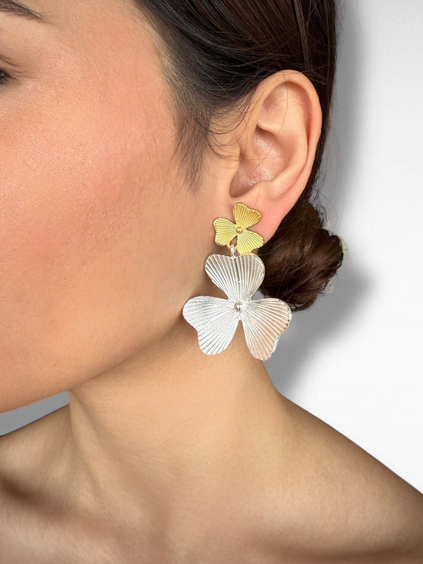 Floralis Dual Tone Earrings